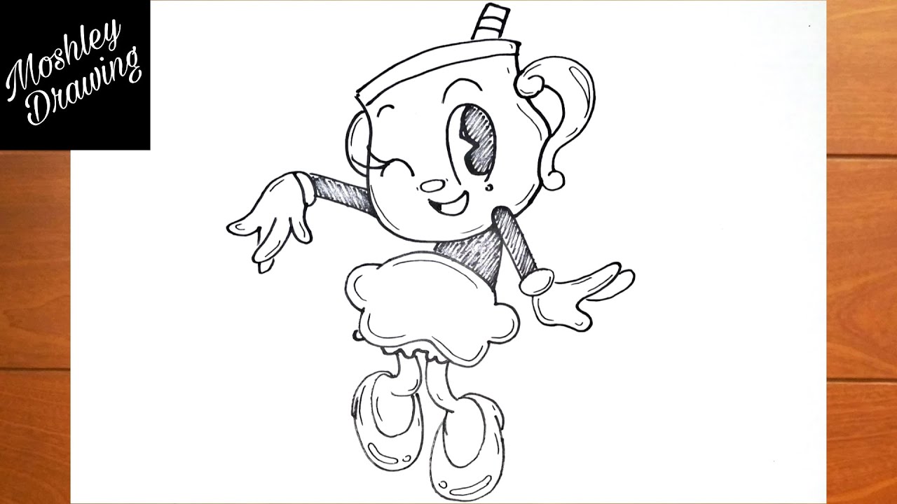 How To Draw Ms Chalice From Cuphead Easy Drawings Dibujos Faciles