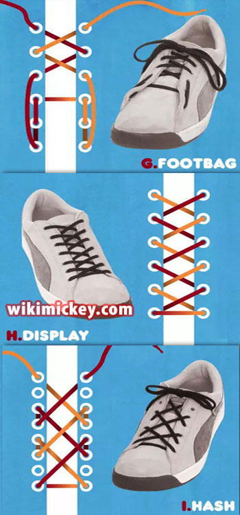 cool ways to tie your shoe laces