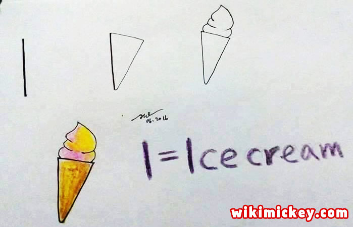 easy drawing ideas for kids easy draw ice cream from letter i kolay çizim fil draw animal from letters step by step 
