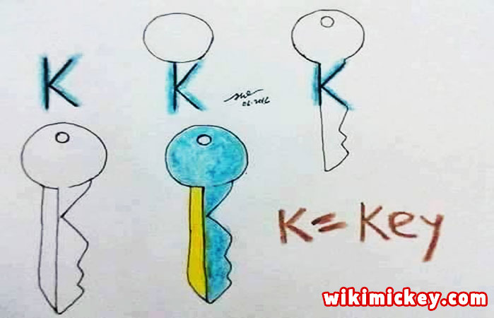 easy drawing ideas for kids easy draw key from letter k kolay çizim anahtar draw animal from letters step by step 