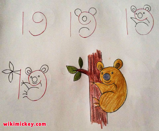 easy drawing ideas for kids easy draw koala kolay çizim koala