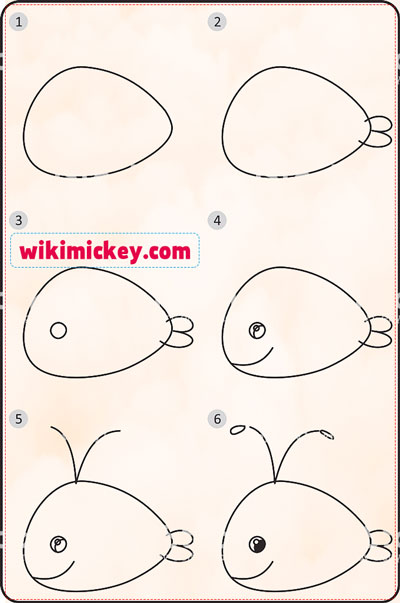 easy drawing ideas for kids easy draw whale fish kolay çizim balina resmi draw step by step 
