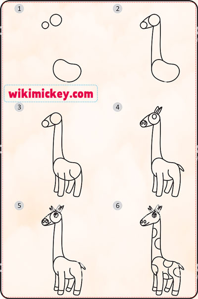 easy drawing ideas for kids easy draw giraffe kolay çizim zürafa resmi draw step by step 