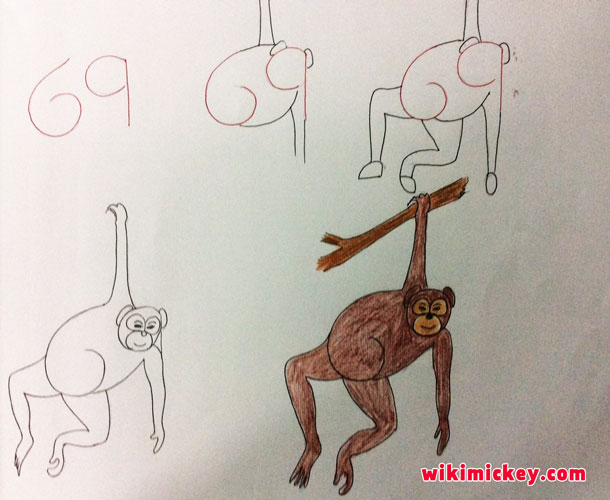 easy drawing ideas for kids easy draw monkey kolay çizim maymun çizme