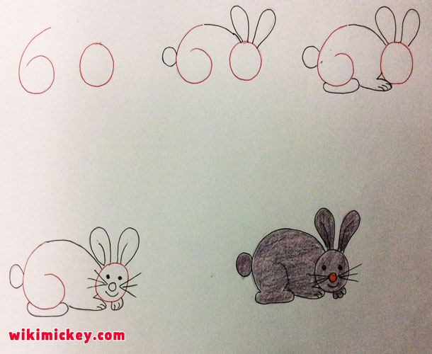 easy drawing ideas for kids easy draw rabbit bunny kolay çizim tavşan lapin dessin