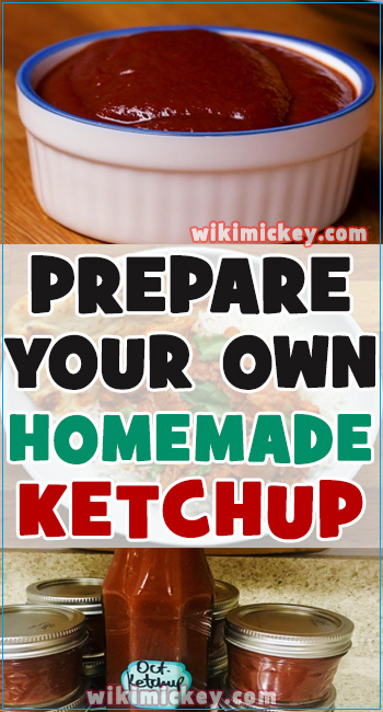 Prepare your own homemade ketchup 1