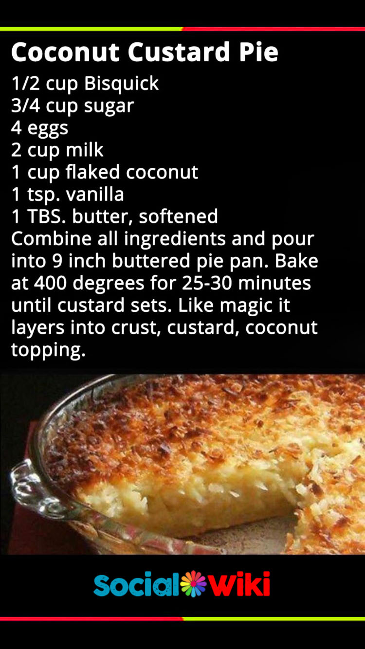 Impossibly Easy Coconut Custard Pie 2