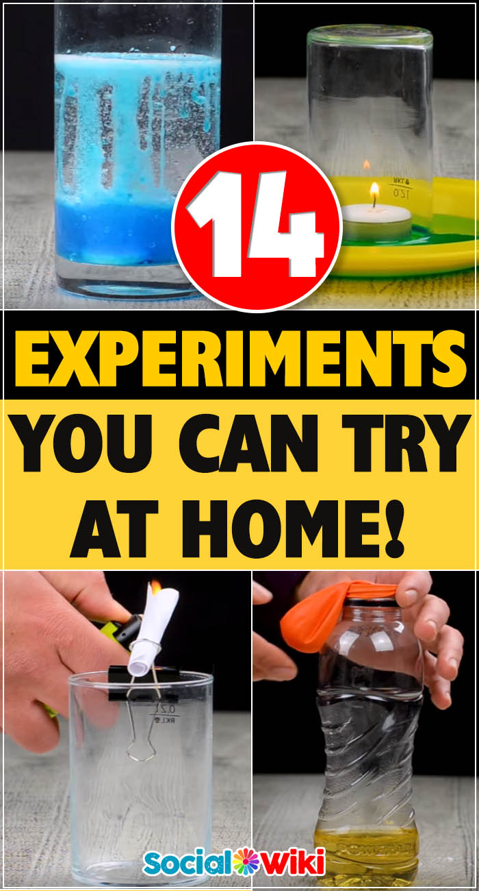 14 Experiments You Can Try At Home Social Useful Stuff Handy Tips