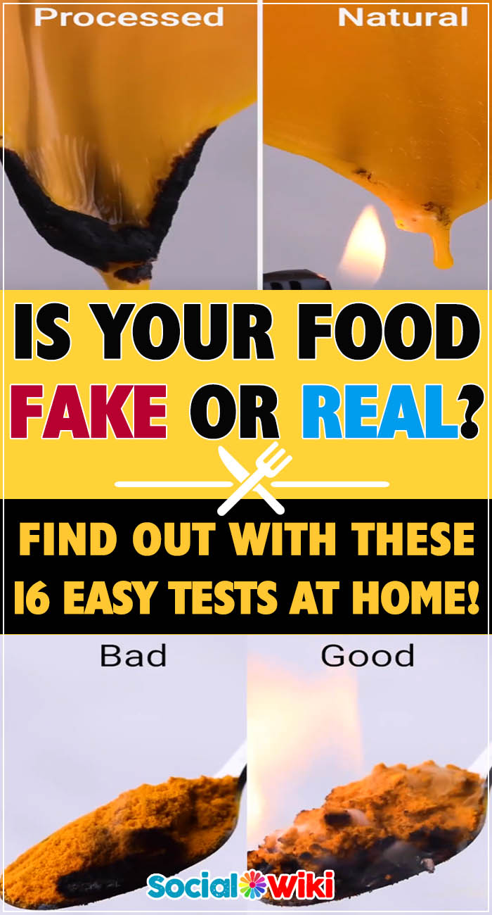 Is your food fake or real? 2