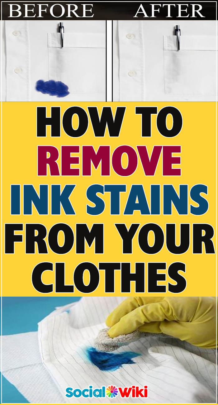 How to remove ink stains from your clothes! | Social Useful Stuff ...