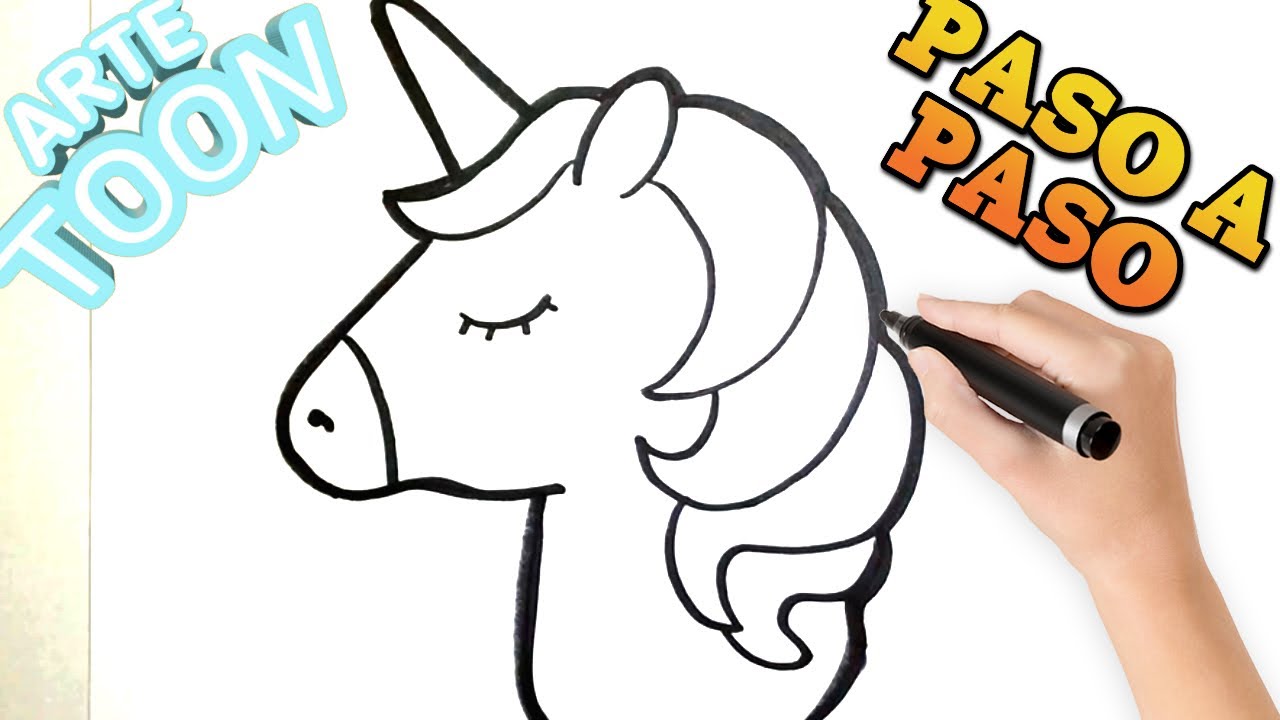 Como dibujar un Unicornio kawaii paso a paso | Social Useful Stuff