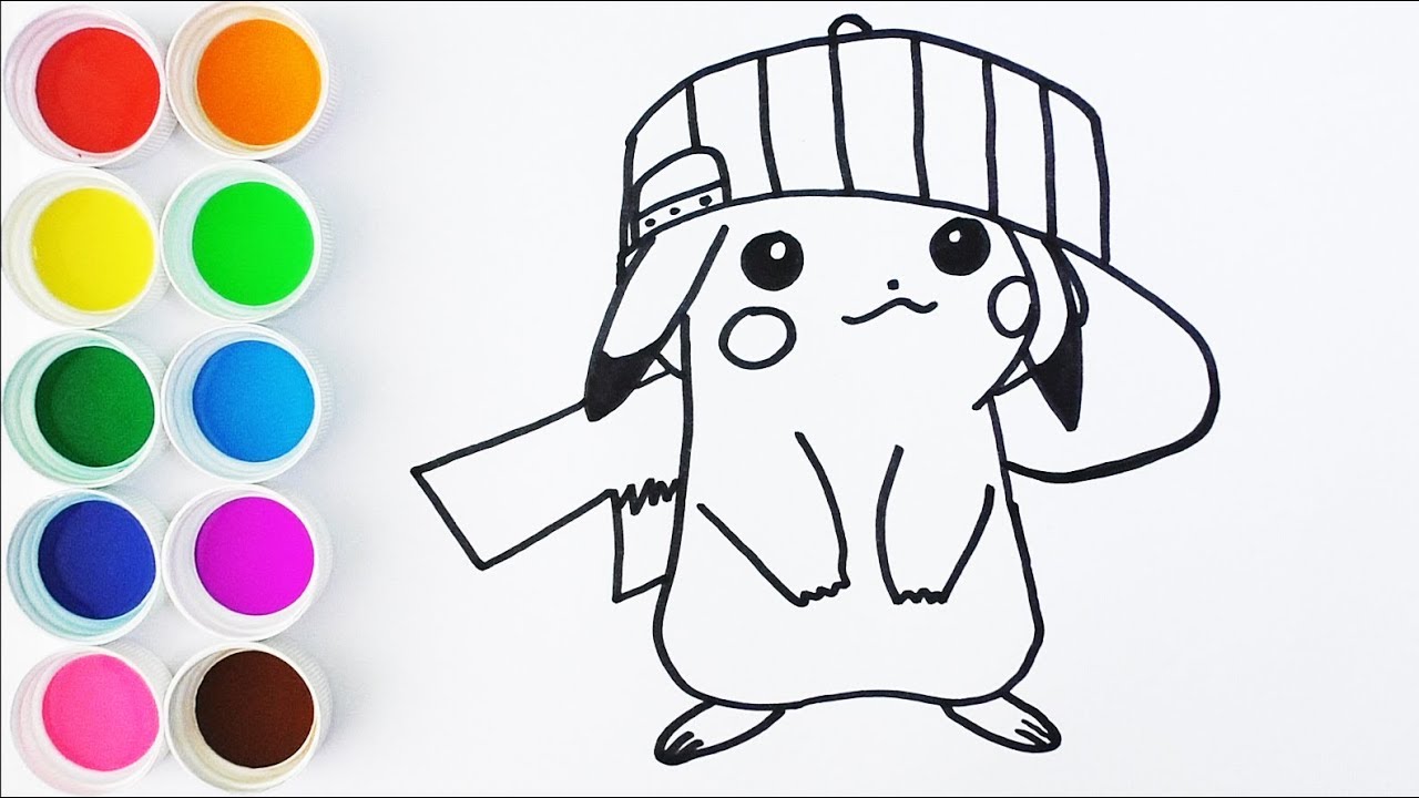 Como Dibujar Y Colorear A Pikachu De Arco Iris Videos Para Ninos Learn Colors For Kids Funkeep Easy Drawings Dibujos Faciles Dessins Faciles How To Draw Comment Dessiner Como Dibujar