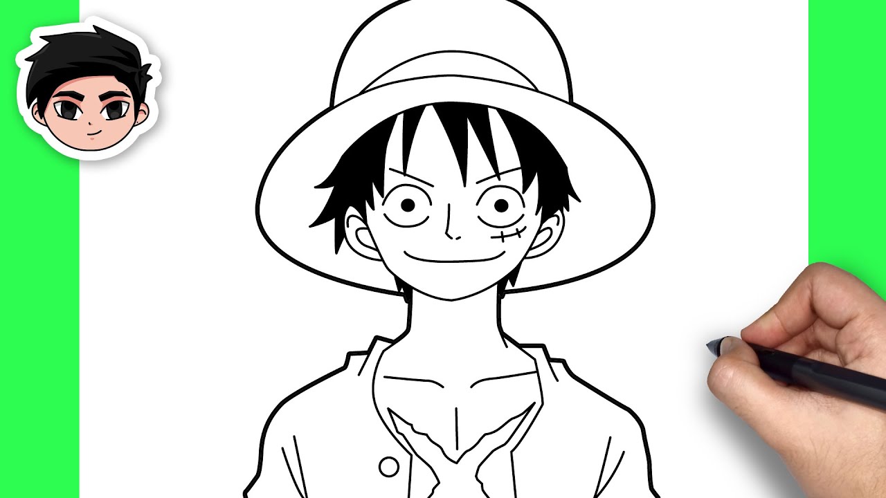 How To Draw Monkey D Luffy From One Piece Step By Step Tutorial Quick Doodle Social Useful Stuff Handy Tips