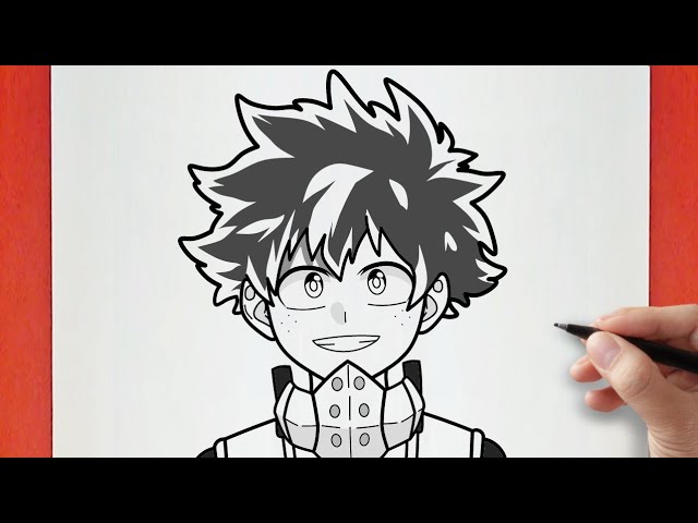 How to Draw Deku My Hero Academia Easy | Izuku Midoriya | Step by Step ...