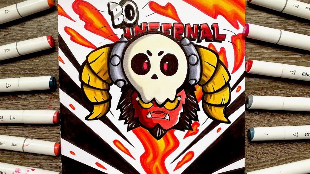 Comment Dessiner Le Fond Du Dessin Bo Infernal Brawl Stars Social Useful Stuff Handy Tips - coloriage brawl stars bo infernal