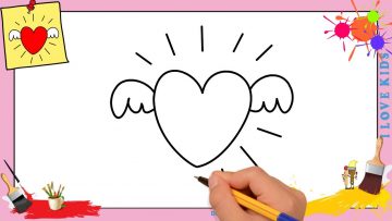 Apprendre A Dessiner Un Coeur Avec Des Ailes Social Useful Stuff Handy Tips