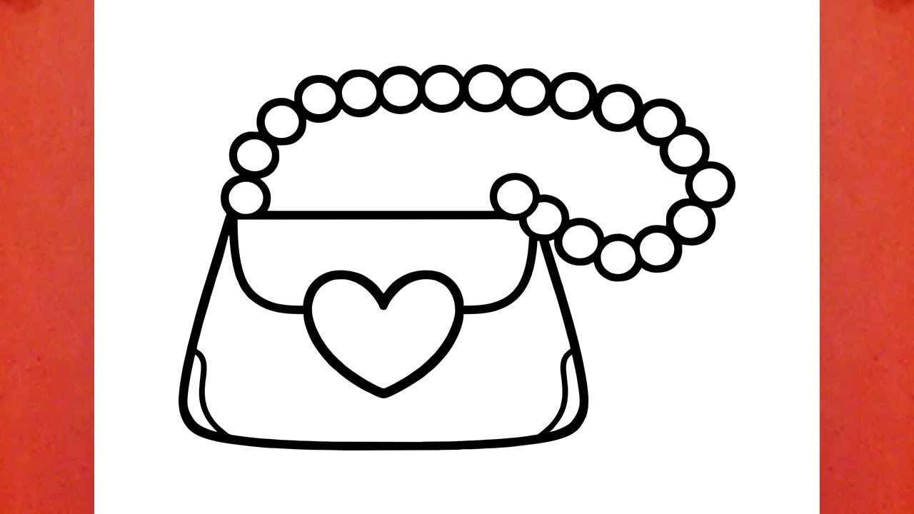 How To Draw A Beautiful Handbag Social Useful Stuff Handy Tips