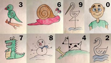 Creative Drawing Using Numbers 1 To 10 Social Useful Stuff Handy Tips