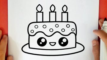 Comment Dessiner Un Gateau D Anniversaire Facilement Social Useful Stuff Handy Tips