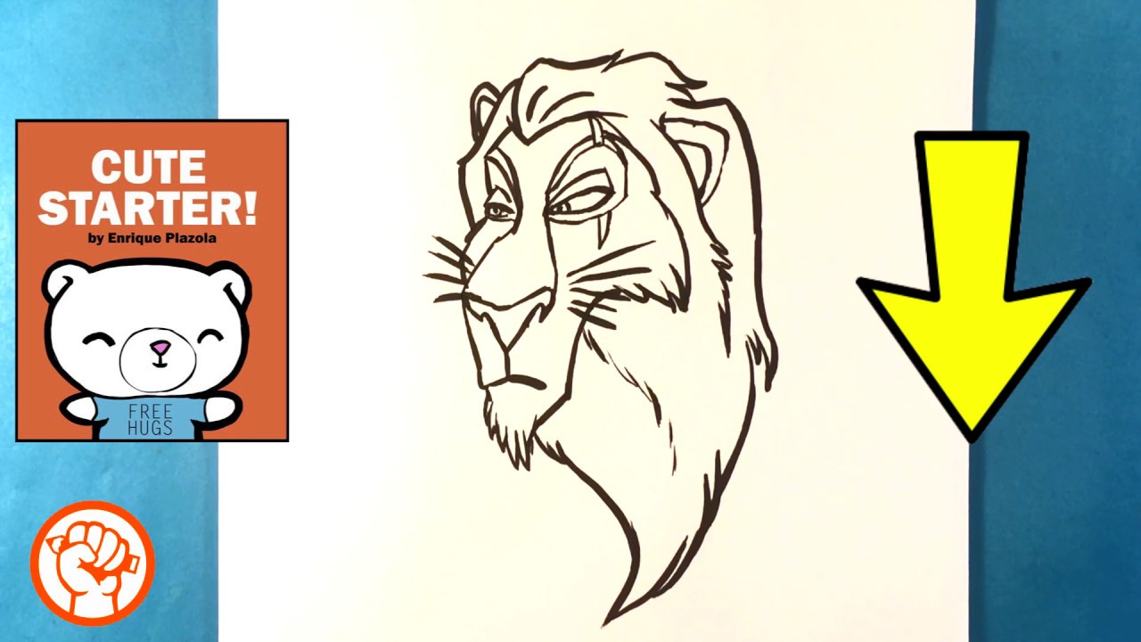 How to Draw Scar Drawing Lion King Easy Pictures to Draw Social