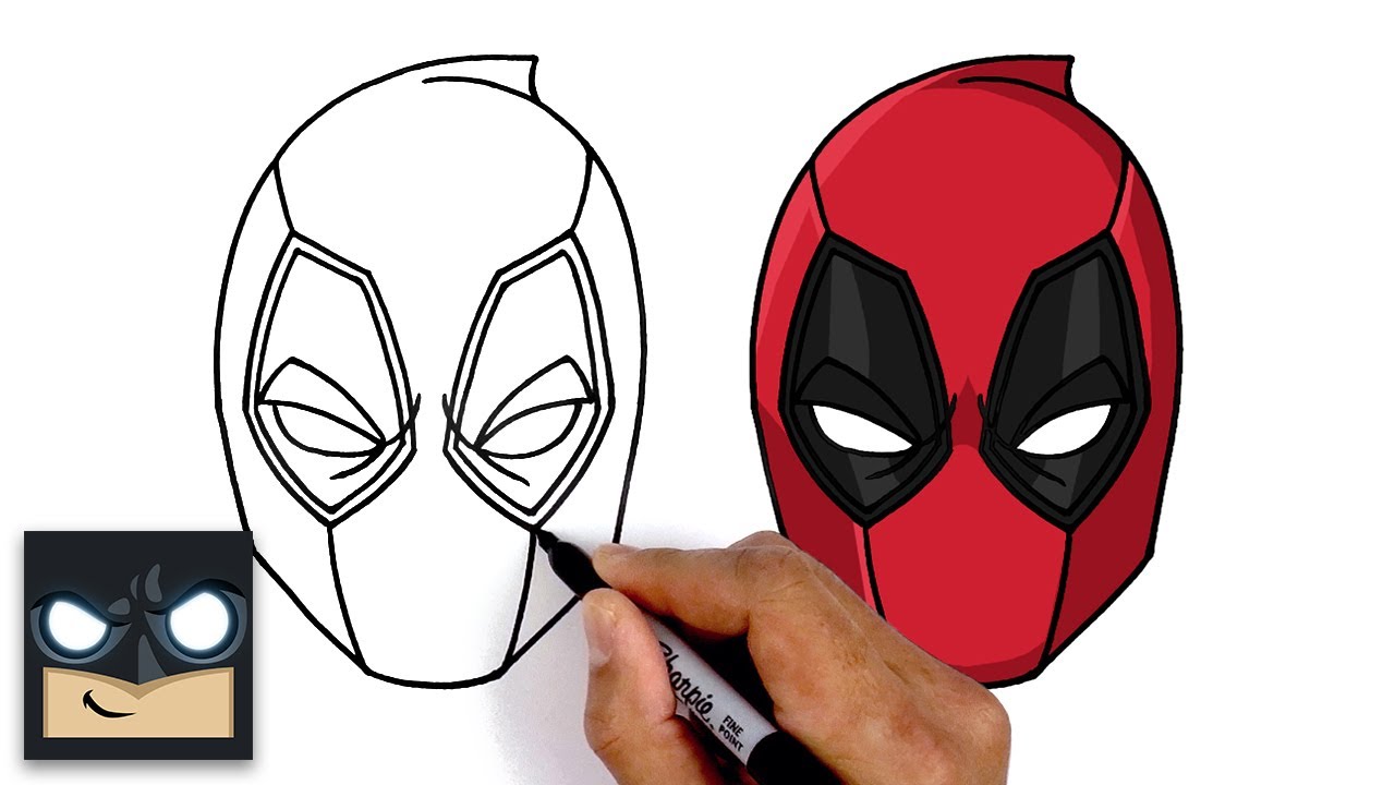 cool drawings of deadpool thumbs up