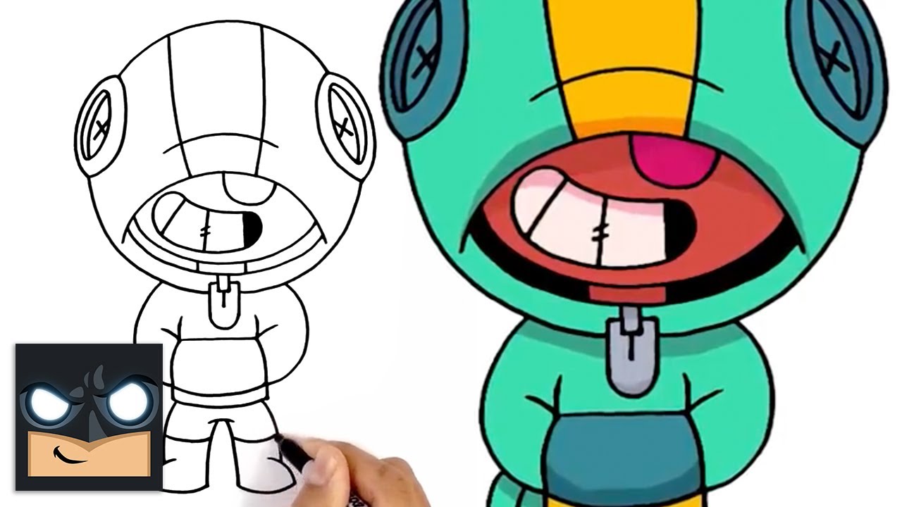 How to Draw Leon Brawl Stars Awesome StepbyStep Tutorial Social