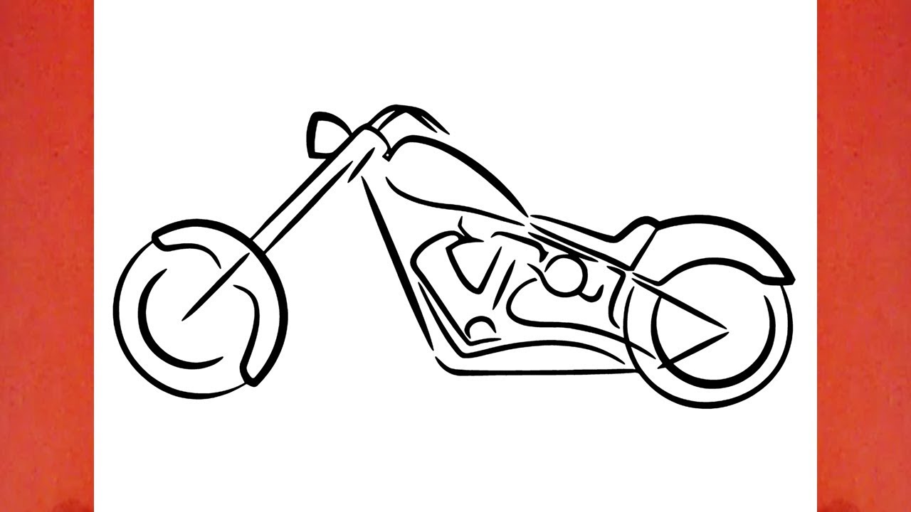 HOW TO DRAW A MOTORCYCLE | Social Useful Stuff - Handy Tips