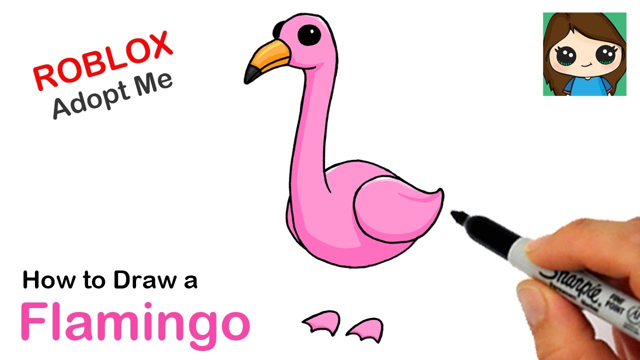 How To Draw A Flamingo Roblox Adopt Me Pet Social Useful Stuff Handy Tips - roblox pink id