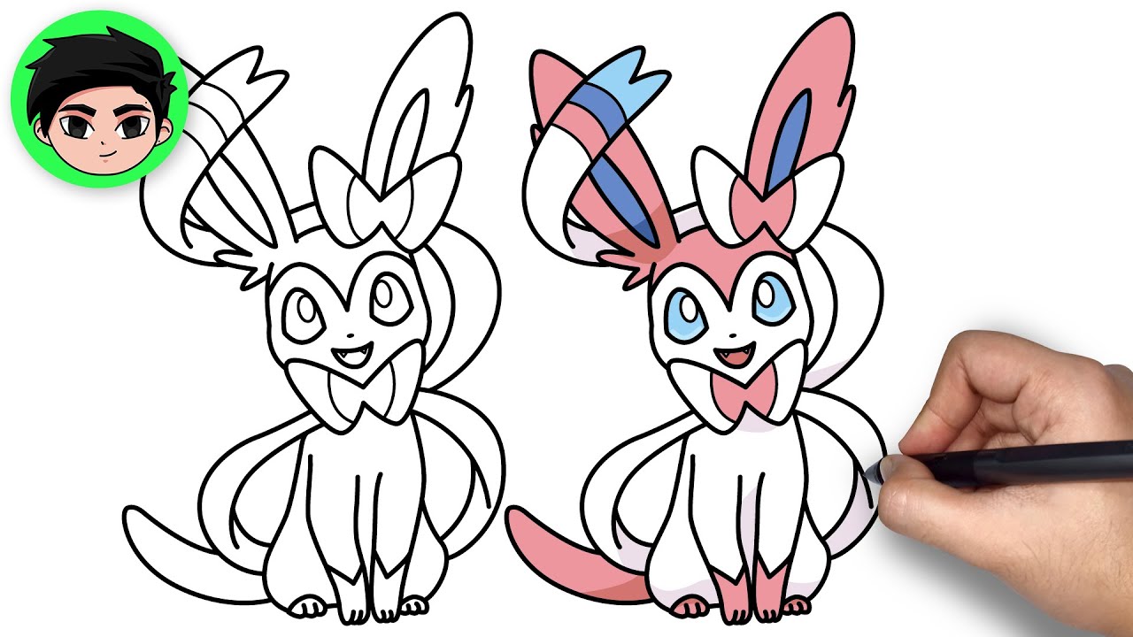 How To Draw Sylveon Pokemon Easy Step By Step Tutorial Social