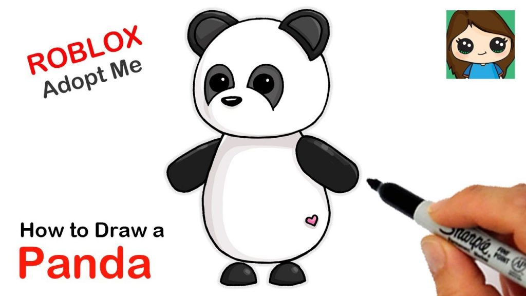 How To Draw A Panda Roblox Adopt Me Pet Social Useful Stuff Handy Tips - panda roblox youtube