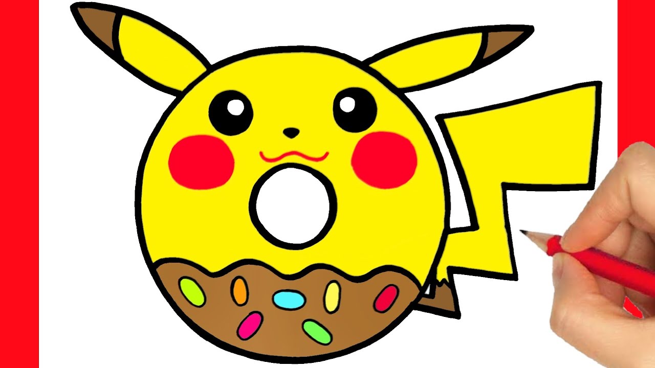 How To Draw A Donut Pikachu Social Useful Stuff Handy Tips - desenho de brawl stars passo a passo