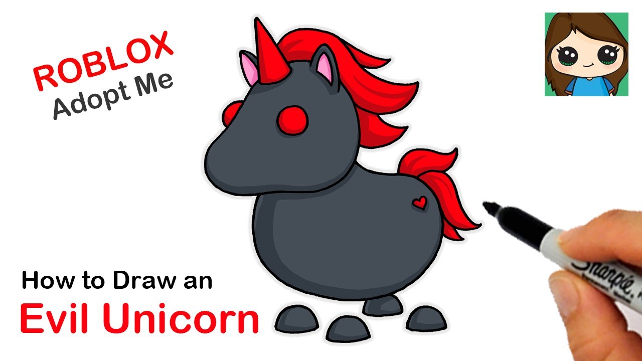 How To Draw An Evil Unicorn Roblox Adopt Me Pet Social Useful Stuff Handy Tips - adopt me roblox youtube videos