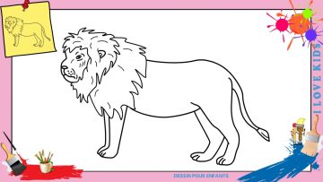 Comment Dessiner Un Lion Pour Enfants Social Useful Stuff Handy Tips