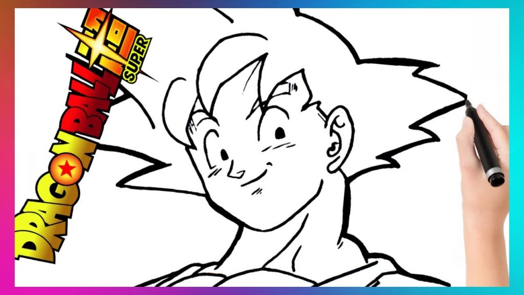 Como Dibujar A Goku Ssj Dios Rojo Paso A Paso | Easy Drawings - Dibujos ...