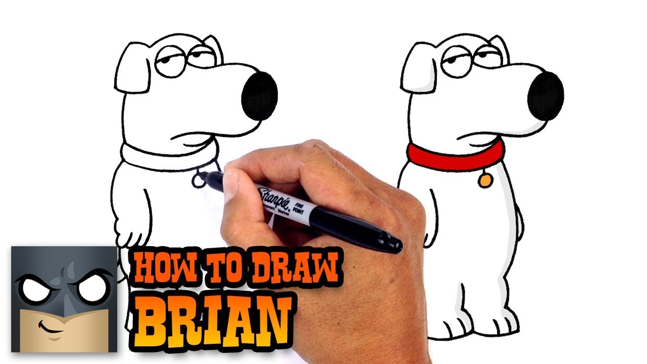 How to Draw Brian Family Guy Social Useful Stuff Handy Tips