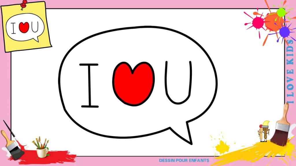 Dessin I Love You Comment Dessiner I Love You Facilement Social Useful Stuff Handy Tips