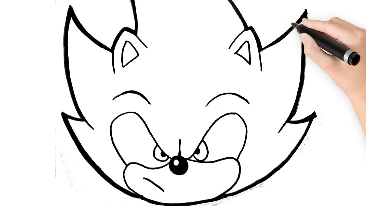 Como Dibujar A Sonic Paso A Paso How To Draw Sonic Step By Step Easy Drawings Dibujos 