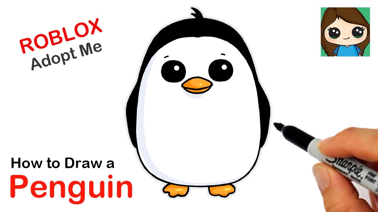 How To Draw A Penguin Roblox Adopt Me Pet Social Useful Stuff Handy Tips - roblox youtube image id