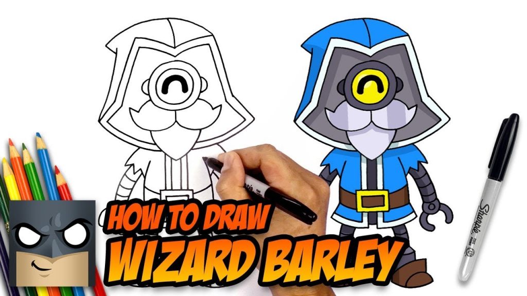 How To Draw Brawl Stars Wizard Barley Step By Step Social Useful Stuff Handy Tips - brawl stars characters youtube