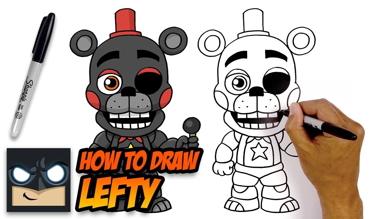 How to Draw Lefty Five Nights at Freddy's Social Useful Stuff