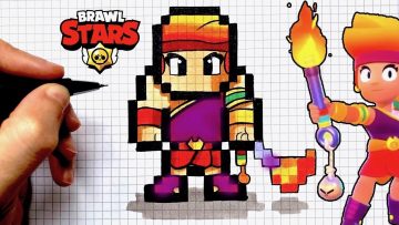 Drawing 55 Social Useful Stuff Handy Tips - pixel art brawl stars nouveau brawler