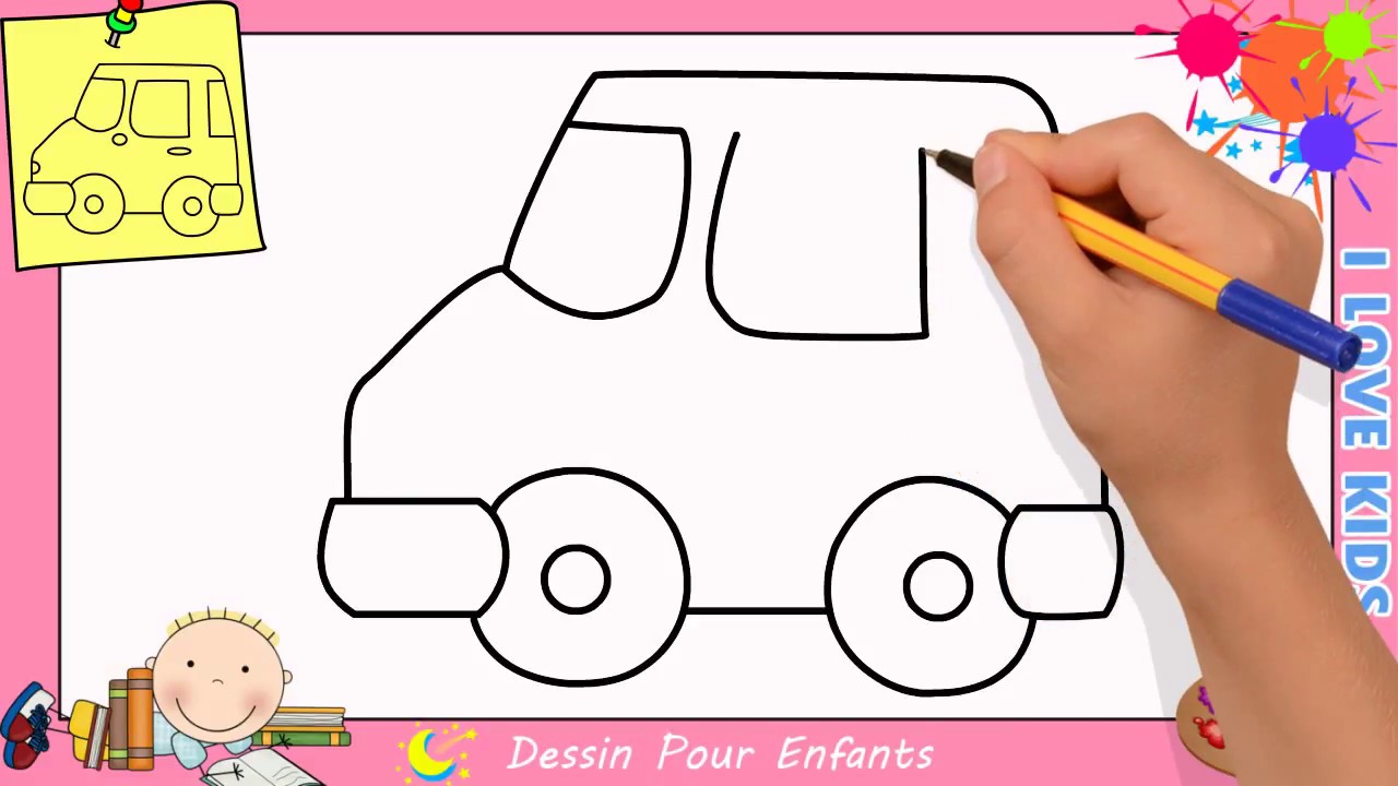  Comment dessiner une voiture  FACILEMENT etape par etape 