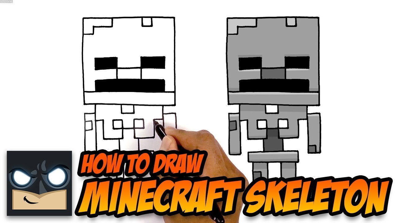 How To Draw A Minecraft Skeleton Social Useful Stuff Handy Tips