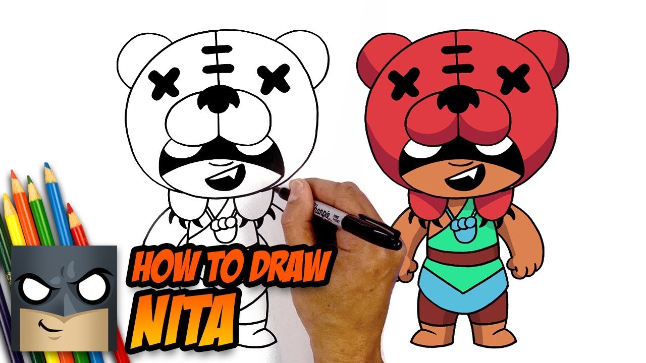 How To Draw Nita Social Useful Stuff Handy Tips - lion e nita brawl stars