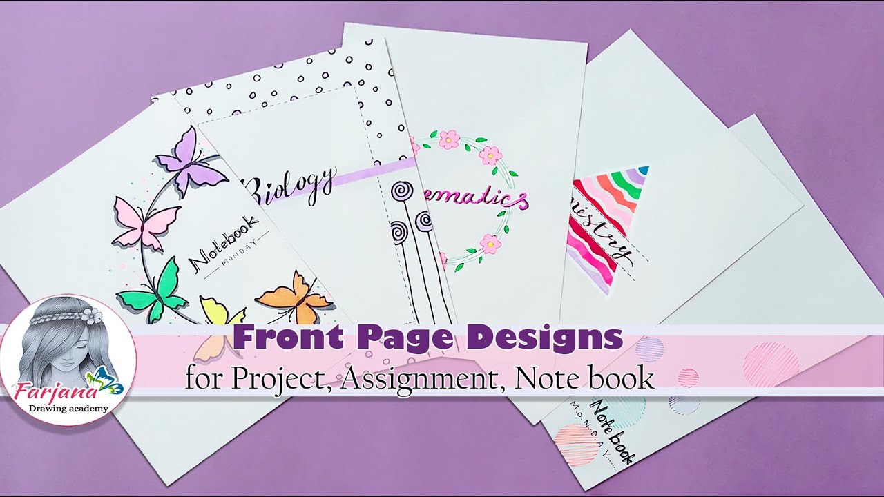 best front page design for assignment