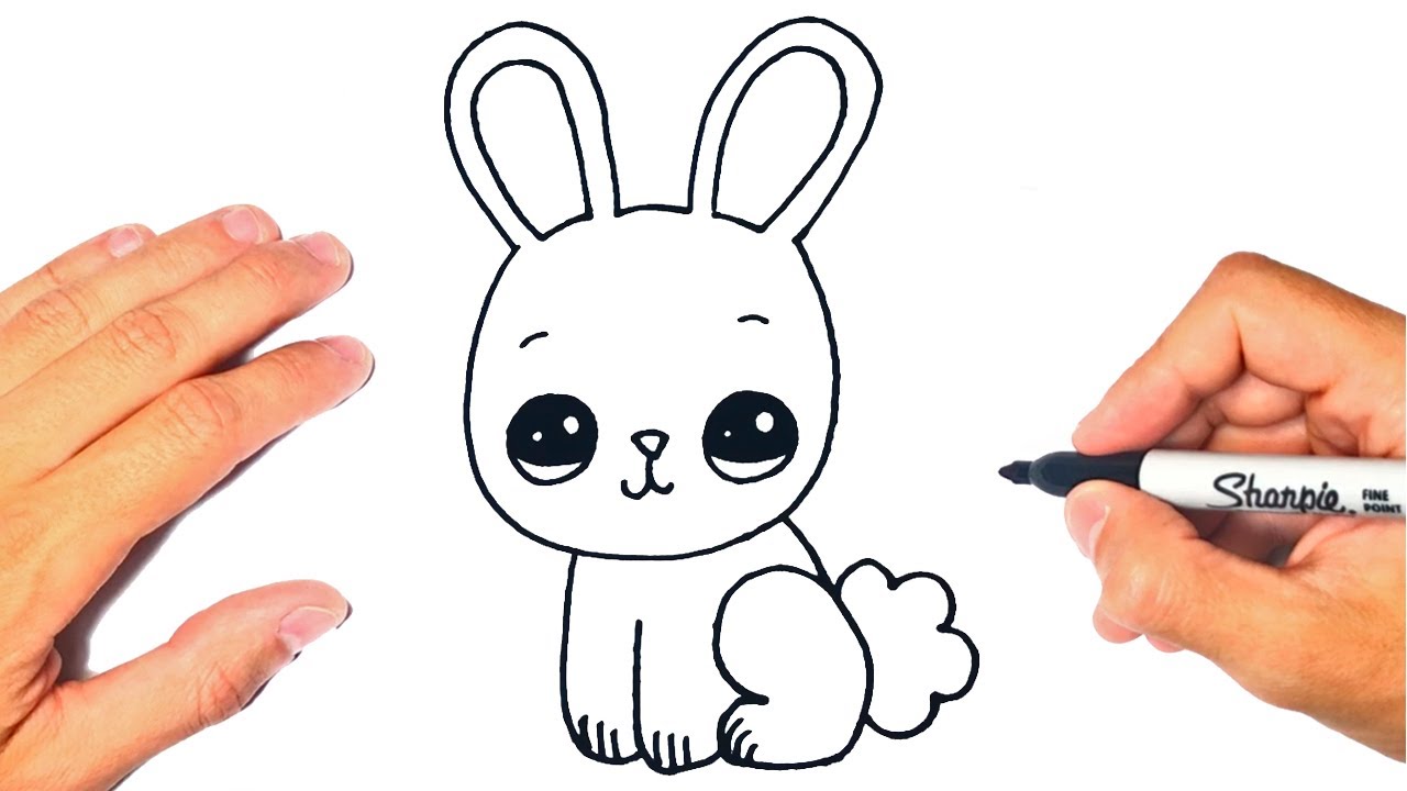 Como dibujar un CONEJO KAWAII | Dibujando un Conejito Kawaii | Easy Drawing...