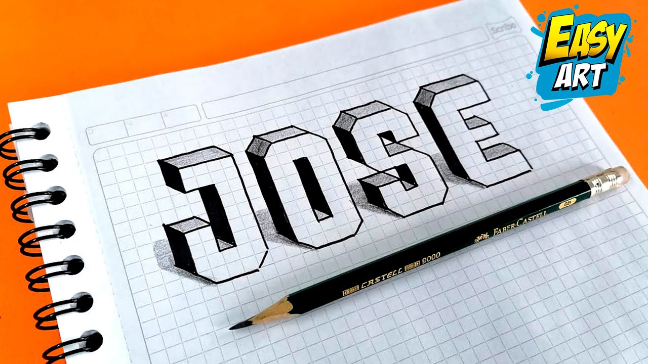 How To Draw The Name Jose In 3d Social Useful Stuff Handy Tips