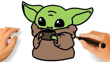 Comment Dessiner Et Colorier Baby Yoda Social Useful Stuff Handy Tips