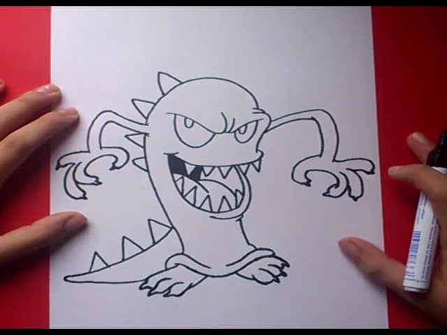 Como Dibujar Un Monstruo Paso A Paso How To Draw A Monster