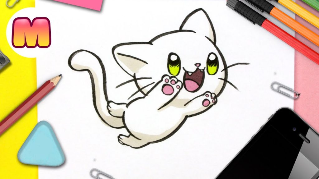 Como Dibujar Un Gato Kawaii Facil Paso A Paso Como Dibujar Un Gatito Bebe Con Jape Social Useful Stuff Handy Tips